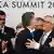 Japan | G20 Gipfel - Argentiniens Präsident Macri mit EU-Kommissions Präsident Jean-Claude Juncker