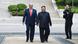 Дональд Трамп и Ким Чен Ын во время саммита в Пханмунджоме в демилитаризованной зоне на границе двух Корей, июнь 2019 года Дональд Трамп и Ким Чен Ын во время саммита в Пханмунджоме в демилитаризованной зоне на границе двух Корей, июнь 2019 года