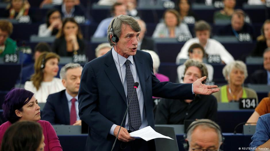 European Parliament elects Italy's Sassoli as new president