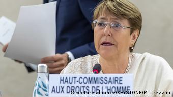 Michelle Bachelet, Alta Comisionada de la ONU para los Derechos Humanos.