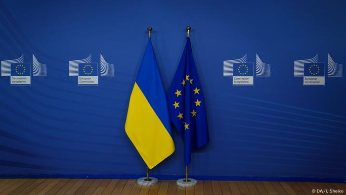  Symbolbild EU-Ukraine Fahne