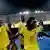 Benin-Spieler feiern nach dem Gewinn des Africa Cup of Nations 2019 (CAN)