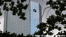 This picture taken on May 19, 2019, shows the headquarters of german bank Deutsche Bank in Frankfurt am Main, western Germany. (Photo by Yann Schreiber / AFP) (Photo credit should read YANN SCHREIBER/AFP/Getty Images)
