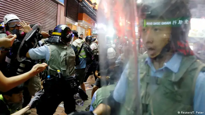 China Proteste gegen die Regierung in Hongkong