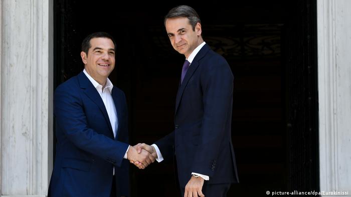 Parlamentswahl in Griechenland 2019 Kyriakos Mitsotakis und Alexis Tsipras