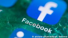 The Facebook app on an iPhone