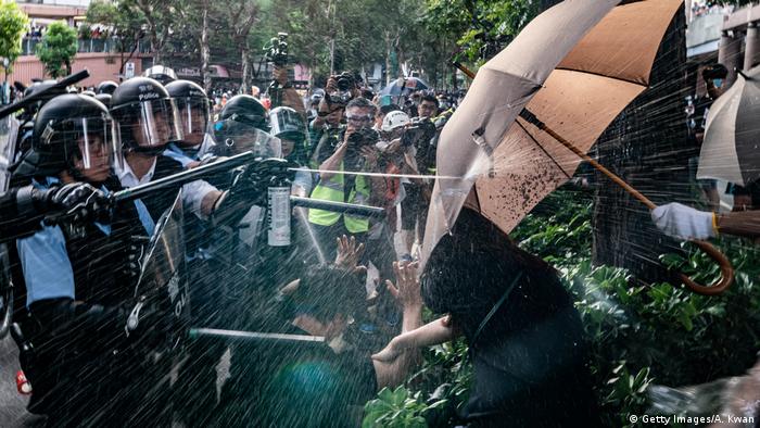Hong Kong | Proteste in Sheung Shui (Getty Images/A. Kwan)