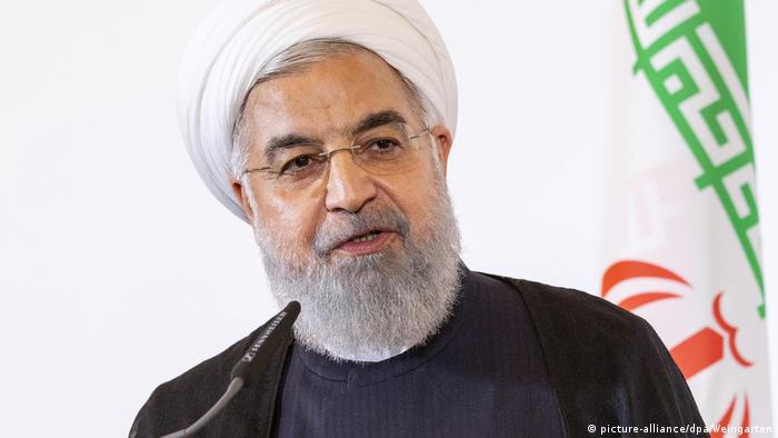 Iranischer Präsident Hassan Rohani beim offiziellen Besuch am 04.07.2018 in Wien (picture-alliance/dpa/Weingarten)