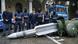 Police stand by a missile seized near Pavia, northern Italy Police stand by a missile seized near Pavia, northern Italy
