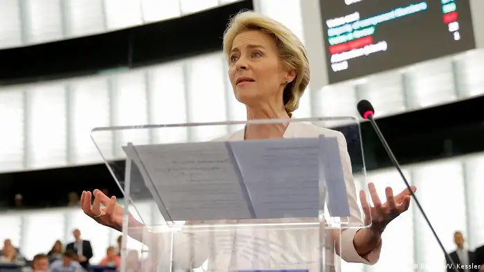 Frankreich Wahl zur EU-Kommissionspräsidentin | Ursula von der Leyen | Rede nach Bestätigung