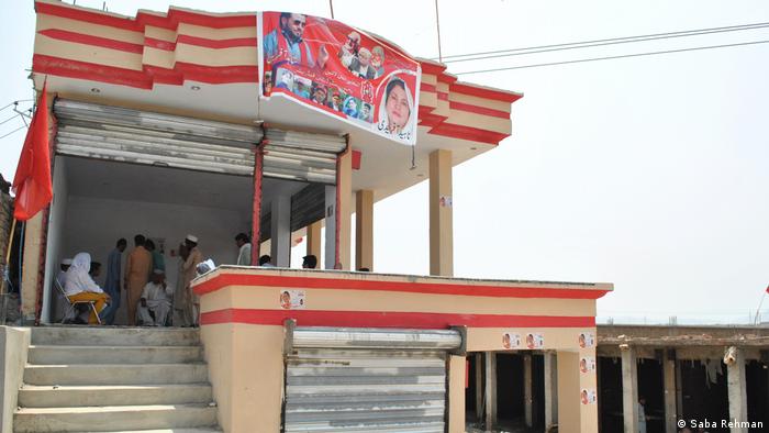 Afridi's campaign office is in the town of Jamrud in Khyber District.