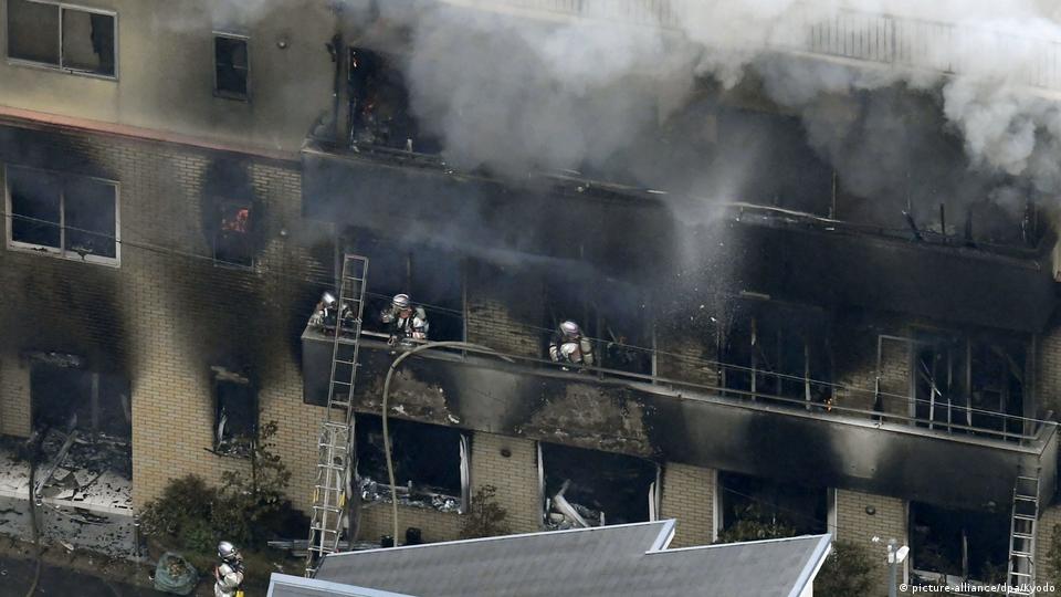 Suspected arson attack at Japan film studio – DW – 07/18/2019