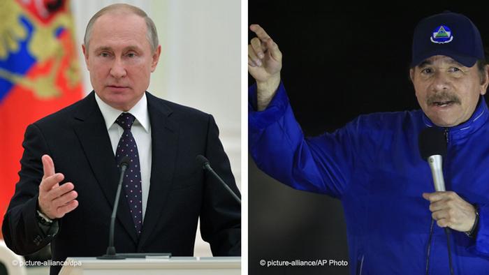 Foto de Vladimir Putin y Daniel Ortega