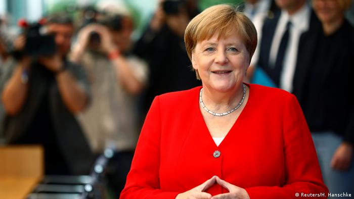 Angela Merkel Sommerpressekonferenz Berlin (Reuters/H. Hanschke)