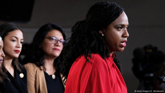 USA PK der Demokratinen Ocasio-Cortez, Omar, Pressley und Tlaib (Getty Images/A. Wroblewski)