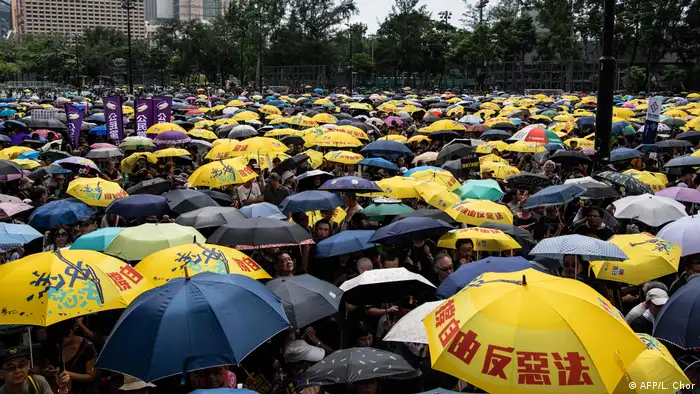 China Regierungsgegner-Demonstrationen in Hongkong