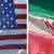 Kombibild | Flagge USA und  Iran