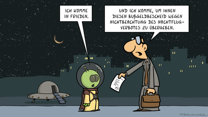 Fernandez-Cartoon-Reihe Verstehen Sie Deutsch?
