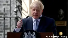 UK Boris Johnson hält Rede vor Downing Street (Reuters/H. Mckay)