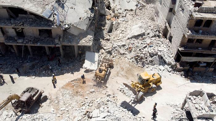 Syrien Mehr als 400.000 Vertriebene in Nordwestsyrien in drei Monaten (Getty images/AFP/O. H. Kadour)