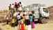 Displaced Yemenis from Hodeida fill jerrycans with water at a make-shift camp in the northern district of Abs in the country's Hajjah province, June 2019 Displaced Yemenis from Hodeida fill jerrycans with water at a make-shift camp in the northern district of Abs in the country's Hajjah province, June 2019