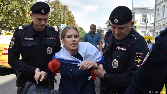 Russland Moskau Protest Opposition Polizei | Lyubov Sobol