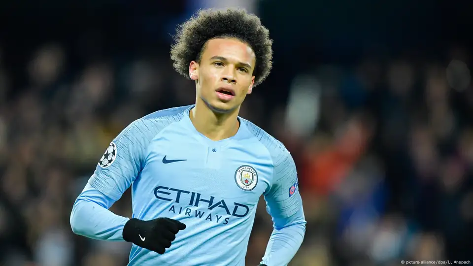 Leroy Sane (Manchester City) Portrait, Portrait, Headshot, Head