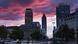Red sunset over Frankfurt am Main skyline Red sunset over Frankfurt am Main skyline