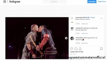 Screenshot Instagram - Rammstein