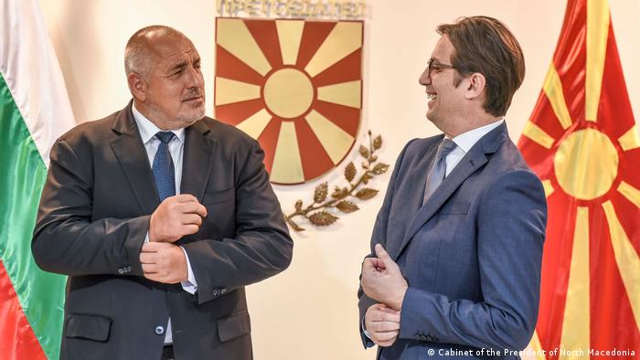 Premierminister Nord-mazedoniens Zoran Zaev und Bulgarische Premierminister Boyko Borisov