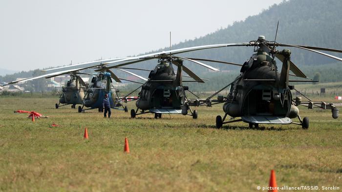 Вертолеты МИ-8 российской армии