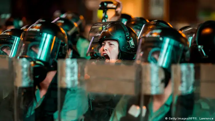 Hongkong Anti-Regierungsproteste - Sicherheitskräfte (Getty Images/AFP/I. Lawrence)