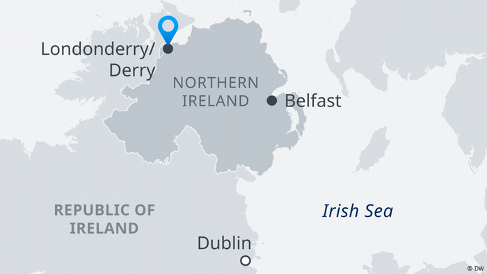 Derry Northern Ireland Map Northern Ireland: New Scars In Derry, Londonderry After Journalist′S Murder  | All Media Content | Dw | 04.08.2019