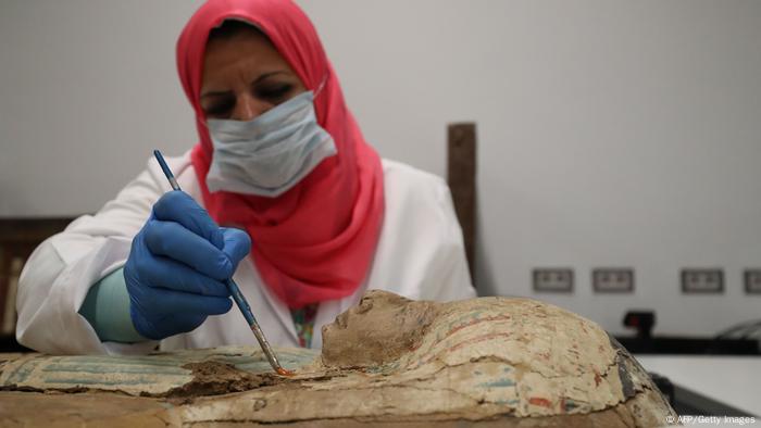 Ägypten Archäologie l Sarkophag von König Tutanchamun (AFP/Getty Images)