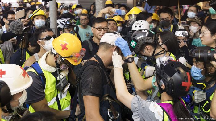 Hongkong Proteste gegen China - Generalstreik (Imago Images/Zuma/E. Navas)