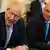 British Prime Minister Boris Johnson and his Chancellor of the Exchequer Sajid Javid
