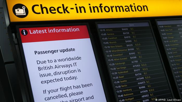 Retrasos y cancelaciones de vuelos de British Airways por fallo de  facturación | Europa al día | DW | 07.08.2019