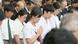 Nagasaki residents attend a memorial service to mark the 74th anniversary of the atomic bombing Nagasaki residents attend a memorial service to mark the 74th anniversary of the atomic bombing