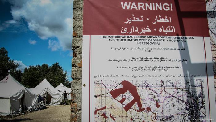 Flüchtlingslager Vucjak an der bosnisch-kroatischen Grenze (DW/D. Planert)