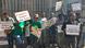South Africans protesting against the detention and arraignment of migrants in South Africa South Africans protesting against the detention and arraignment of migrants in South Africa