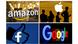 Amazon, Apple, Facebook, Google logos Amazon, Apple, Facebook, Google logos