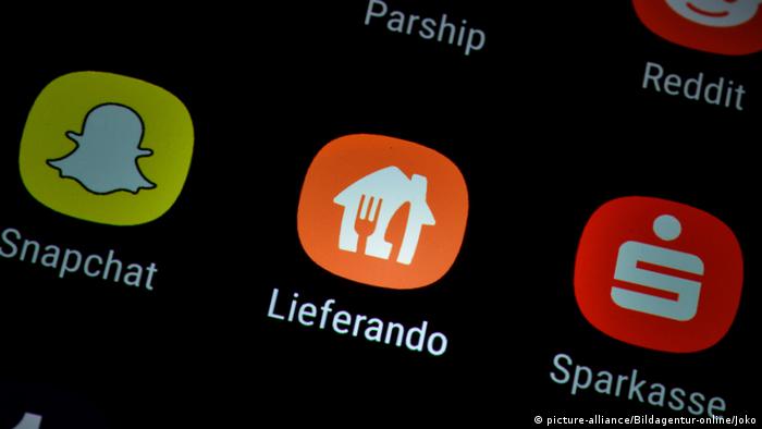The Liefernado app on a phone screen