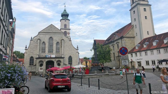 Centro de la ciudad alemana de Lindau.