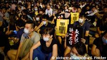 Hongkong Protestkundgebung vor dem Chater Garden