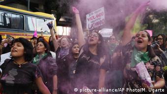 Mexiko Frauenprotest (Getty Images/AFP/A. Estrella)