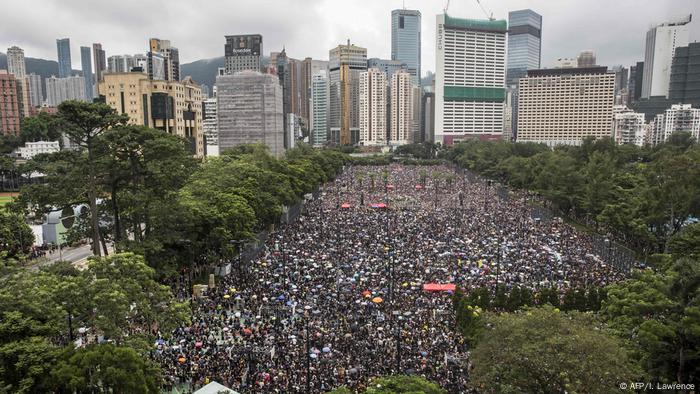Hongkong Victoria Park Demonstration und Proteste (AFP/I. Lawrence)