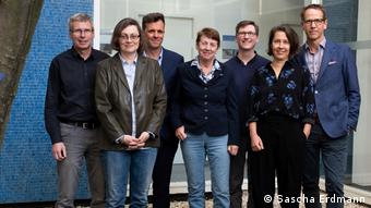 Die Jury 2019 (v.l.n.r.): Jörg Magenau, Daniela Strigl, Alf Mentzer, Margarete von Schwarzkopf, Björn Lauer, Petra Hartlieb, Hauke Hückstädt (v. l. n. r.)