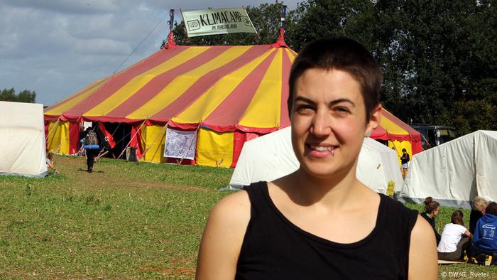Jette Monberg Teilnehmerin vom Klimacamp in Erkelenz
