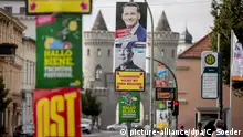 Wahlplakate zur Landtagswahl in Brandenburg