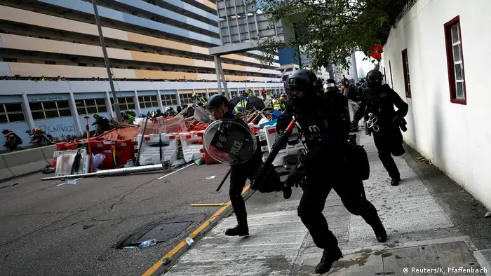 Hongkong Protest Polizei Zusammenstoß